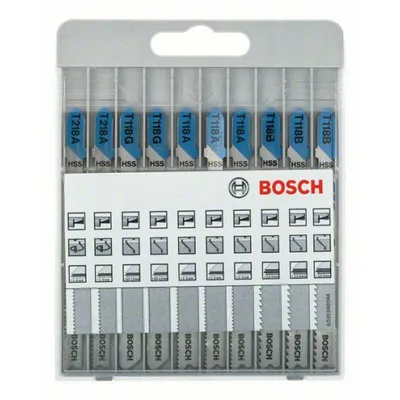 Immagine prodotto di Bosch 2607010631 Bosch 10tlg. Stichsägeblatt-Set basic für Metall und Holz