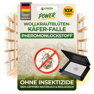 Produktbild von Wollkrautblütenkäfer Falle -10x Fallen- Mittel gegen Wollkrautblütenkäfer, Chemiefreie Pheromonfallen Wollkrautblütenkäfer für Wohnräume & Gewerbe