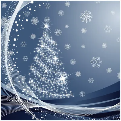 Produktbild von Wallario Premium Glasbild, freischwebende Optik, kräftige Farben, Größe 30 x 30 cm Motiv Glitzernder Tannenbaum mit Schneeflocken