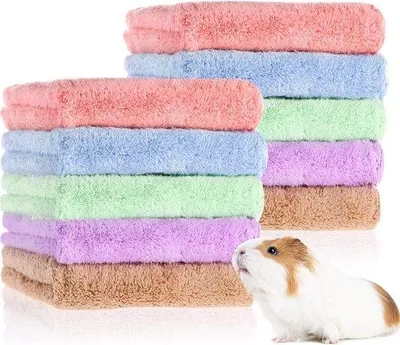 Immagine prodotto di Morbide coperte in pile per piccoli animali, 29,9 x 29,9 cm, per criceti, gatti e cani