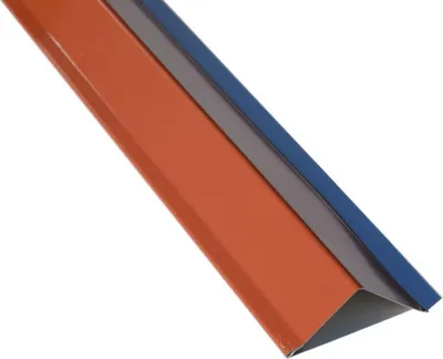 Produktbild von Weckman Traufenblech 100 cm 80 x 30 mm ziegelrot