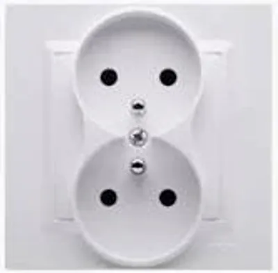 Produktbild von Kontakt-Simon CGZ2/11, Weiß, Kunststoff, IP20, 250 V, 84 mm, 43 mm