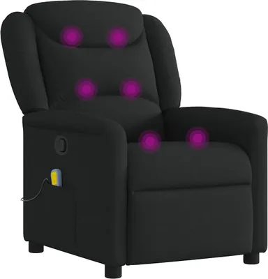 Obrázok produktu pre masážne kreslo vidaXL Black Fabric