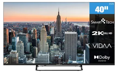 Produktbild von Smart Tech Fernseher 40 Zoll Smart TV VIDAA Fernseher mit Full HD, Bluetooth und Triple-Tuner