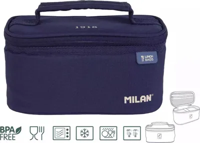 Produktbild von Thermotasche Milan Serie 1918 mit 1,5 l Lunchbox, dunkelblau