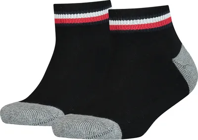 Produktbild von Tommy Hilfiger Herren Th Kids Iconic Sports Quarter 2p Socks, Schwarz, 27 EU