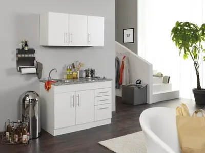Obrázok produktu pre Held Möbel Mini kuchyňa so spotrebičmi Toronto 120 cm biela matná v demonte 978.6513