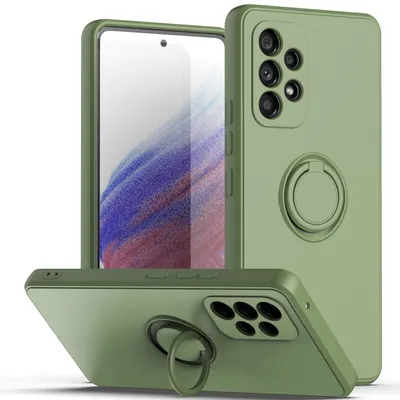 Obrázek produktu pro Samsung A23 4G Pouzdro, s prstencovým držákem a stojánkem, odolné proti poškrábání, měkký silikon pouzdro pro Samsung Galaxy A23 4G Tyrkysový