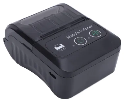 Zdjęcie produktu dla Przenośna kieszonkowa drukarka paragonów termicznych Bluetooth 58 mm z interfejsem USB, rozdzielczość 203 dpi, prędkość drukowania od 50 do 80 mm/s, przeznaczona dla systemu Android