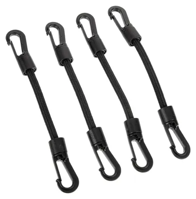 Produktbild von 4 Stück Elastische Spanngurte mit Haken für Camping und Outdoor