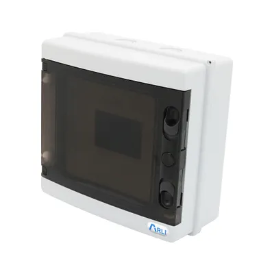 Produktbild von ARLI Sicherungskasten IP65 Aufputz 8 Module Verteilerkasten Feuchtraumverteiler