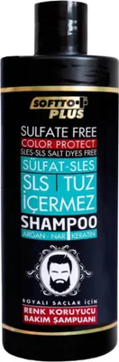 Produktbild von Softto+Plus Farbschutz Shampoo SLES und SLS frei, enthält Argan & Keratin