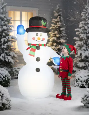 Produktbild von Aufblasbarer Schneemann Beleuchtet 150 cm -
