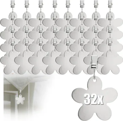 Produktbild von com-four® 32x Tischdeckenbeschwerer - Tischtuchgewichte aus rostfreiem Edelstahl