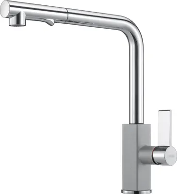 Produktbild von FRANKE Armatur MARIS in Chrom-Steingrau mit Auszugsbrause