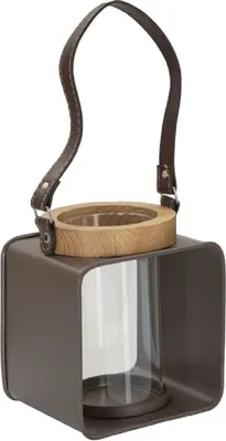 Zdjęcie produktu dla o Ferretti Laterna 16x13x18,5 cm brązowa