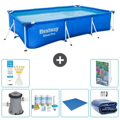 Produktbild von Bestway Steel Pro Rechteckig - 300x201x66 cm - 5-teilig S289