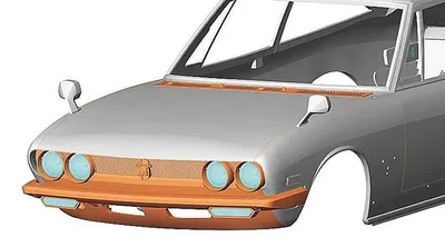 Produktbild von Hasegawa 20599 - 1/24 Isuzu 117 Coupe, middle Version, 1976 - Neu
