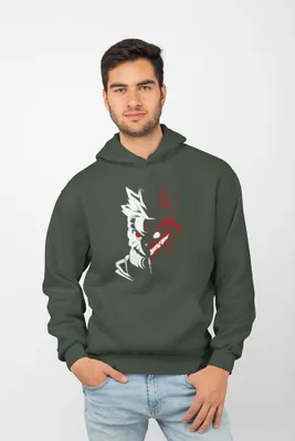 Produktbild von D&B Uni Hoodie AN00007 Naruto Waldgrün-Größe 2XL