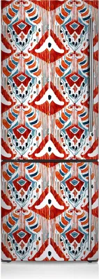 Produktbild von Kühlschrank Aufkleber Kühlschrankmagnete Dekoration Kühlschrankfolie 60x205 cm - Ethnischer Stil