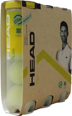 Produktbild von Head - "Team" Tennisbälle (12er-Pack) CS2663 (Einheitsgröße) (Grün/Schwarz)