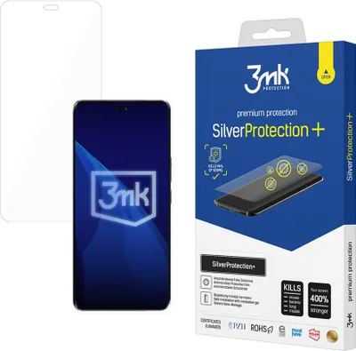 Produktbild von 3mk Display Antimikrobielle Schutzfolie SilverProtection+ für Honor Magic7 Lite 0,21mm  Self-Heal