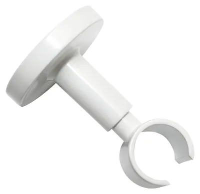 Produktbild von GARDINIA Deckenträger für Gardinenstange, Mit Metallmontageplatte, 1-läufig, Off