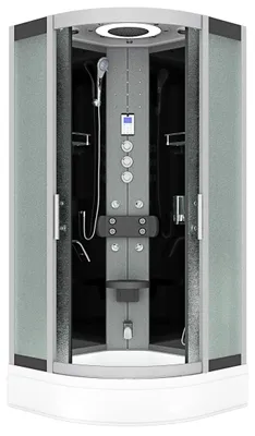 Produktbild von Dampfdusche Dusche Duschkabine D58-53M3-EC Duschtempel Sauna 90x90 cm