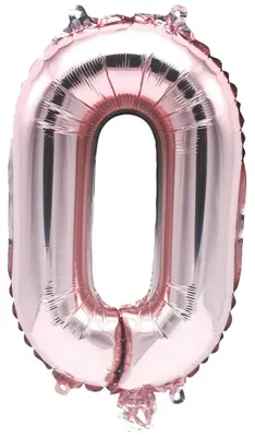 Produktbild von Folienballon 0 rosa
