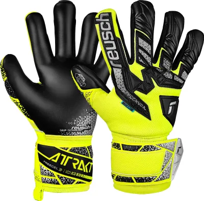 Obrázok produktu pre Reusch Attrakt Freegel Silver Junior Brankárske rukavice žlté 4 žlté 4