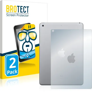 Produktbild von 2x Für Apple iPad 9.7" 2017 (Rückseite, 5. Gen.) Schutzfolie BROTECT Displayschutz Display Schutz Folie Klar Transparent