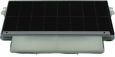 Zdjęcie produktu dla BOSCH - Filtr z węglem aktywnym do odciągów recyrkulacyjnych - Wymiary: 43,0 x 16,7 x 2,3 cm - 00460028