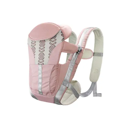 Produktbild von 4 in 1 Babytrage Tragegurt Neugeborene ab Geburt M-Trage für Kleinkinder bis 18kg, Rosa
