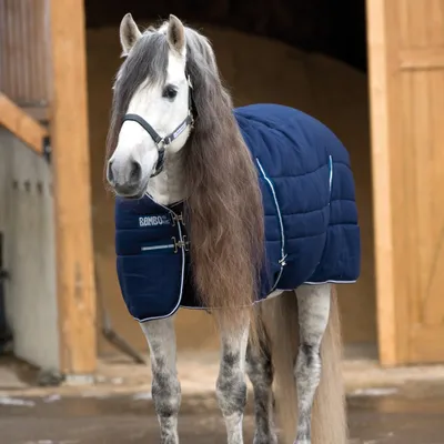 Produktbild von Horseware Rambo Stable Rug 400g - Navy/Navy