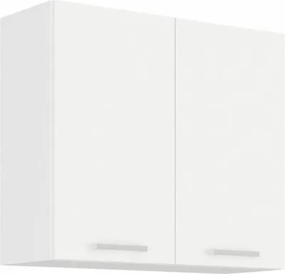 Obrázok produktu pre ATLAS Vysoká skriňa s 2 výklopnými dverami - biela - 80 x 31 x 72