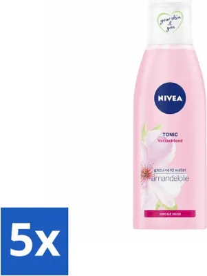 Produktbild von NIVEA - Gesichtswasser - Essentials Soothing Tonic - Für trockene & empfindliche Haut - Mit Mandelöl & Hydramin - 200 ml - Vorteilspack - 5 Stücke