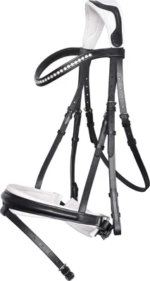 Immagine prodotto di Briglia Snaffle Imperial Riding IRHFria Combinata Inglese Nero-Bianco X- Full
