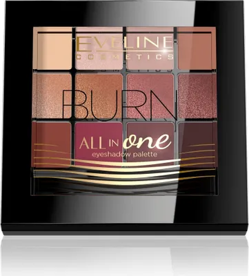Zdjęcie produktu dla Eveline Cosmetics All In One Paleta cieni do powiek 03 Burn, 12 g