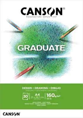 Produktbild von Canson Graduate, Kunstpapier, 160 g/m², 30 Blätter