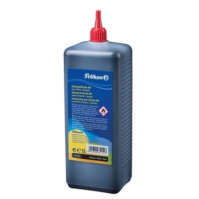 Produktbild von Pelikan Stempelfarbe wasserfest 1000 ml Schwarz
