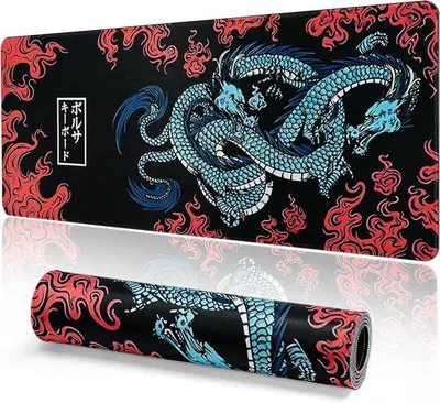 Zdjęcie produktu dla Podkładka pod mysz do gier XL – czarna podkładka – 800 x 300 mm