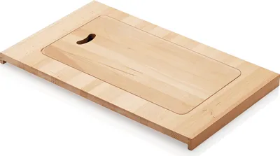 Produktbild von PYRAMIS 525005701 Holzschneidbrett aus Buchenholz mit Einsatz für Resteschale / Rüstbrett