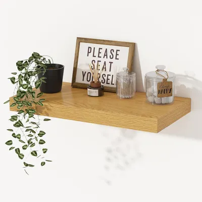 Produktbild von Feihorrm Schweberegal Floating Shelves 60 x 23,5 cm Set 2 Walnussoptik