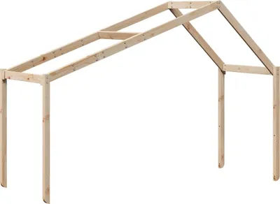 Produktbild von Dach für Kinderbett 203x95,5x142 cm Massivholz Kiefer