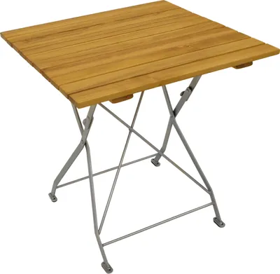 Produktbild von TPFGarden KLAPPTISCH Bad Belzig aus Robinienholz 70x70 cm, Stahlgestell Verzinkt
