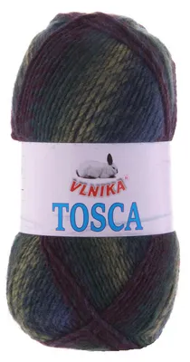 100g Strickgarn Tosca Selbstmusterend Strickwolle mehrfarbig