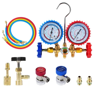 Klimaanlagen-Messgeräteset 1/4 Zoll für R12 R22 R404A R134A