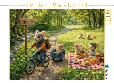 Produktbild von CALVENDO Puzzle Maiausflug ins Grüne | 1000 Teile Lege-Größe 64x48cm Foto-Puzzle für glückliche Stunden