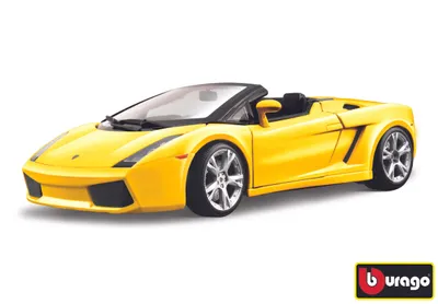 Obrázek produktu pro BBURAGO Lamborghini Gallardo Spyder, Model sportovního automobilu, Sestavený, 1:18, Lamborghini Gallardo, Žlutá, Model pozemního vozidla