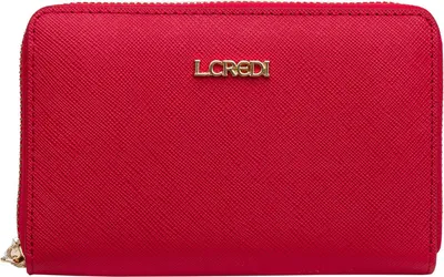 Produktbild von L.CREDI Geldbörse Poema Zip Around Wallet Red rot